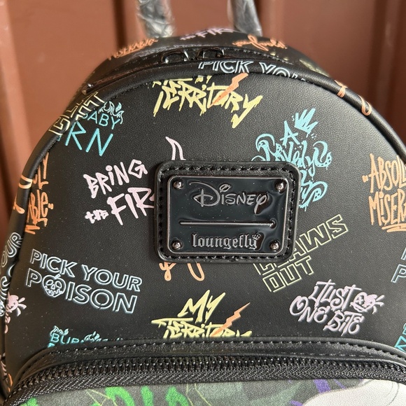 Loungefly Disney Villains Maleficent Ursula Cruella Scar Hades Mini Backpack - Picture 6 of 10